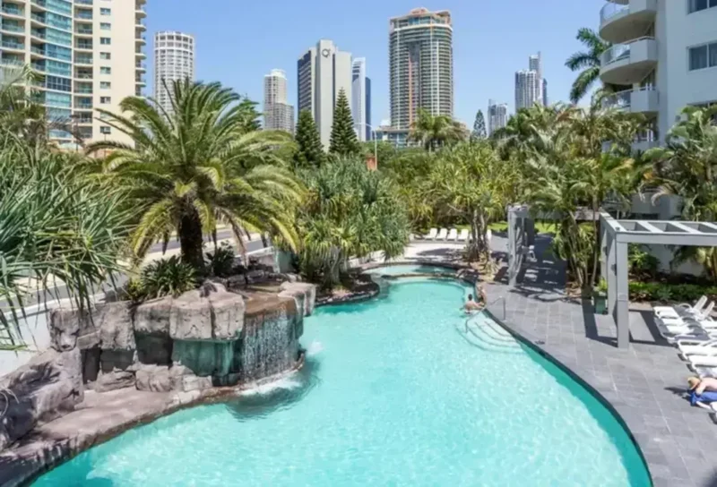 Lagoon-style pool at Sovereign in Gold Coast.
