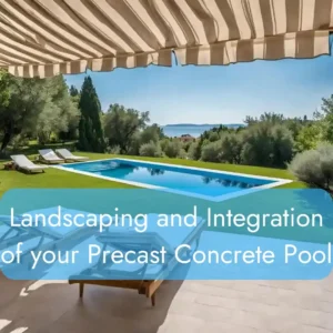 landscaping and integration of your precast concrete pool