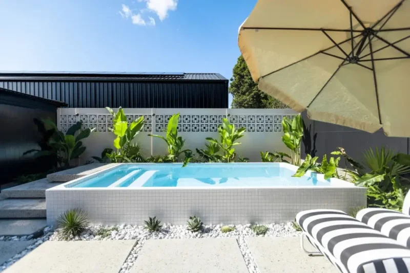 compact above ground plunge pool