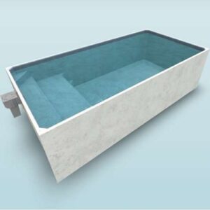 Plungie max 3D design with blue lagoon interior