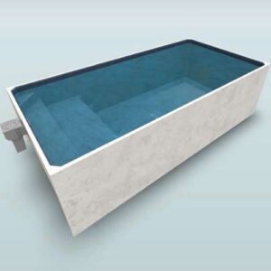 Plungie max 3D design with mediterranean blue interior