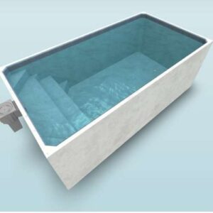 Plungie original 3D design with blue lagoon interior