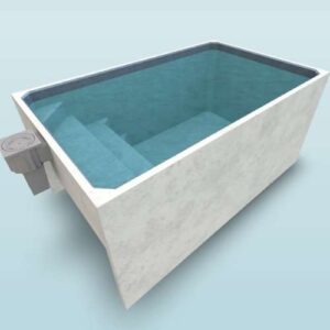 Plungie studio 3D design with blue lagoon interior
