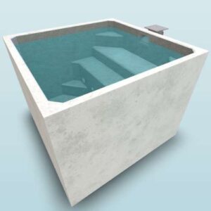A 3D design of The Plungie Quad in Grey Reef colour