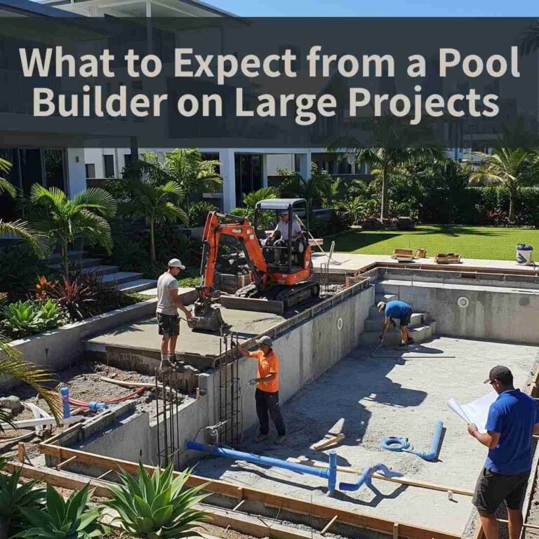 What to Expect from a Pool Builder on Large Projects